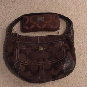 coach bag and wallet